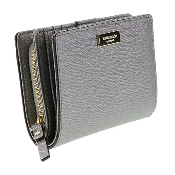 NWT KS Cara Newbury Lane Wallet in Silver - Picture 2 of 6